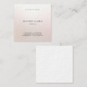 Gewoon stijlvol design, moderne kleurenharmonie en vierkante visitekaartje (Voorkant / Achterkant)