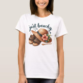 Gewoon strandachtig t-shirt (Voorkant)