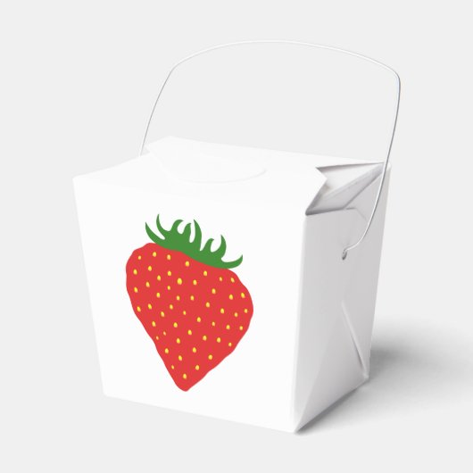 Gewoon Strawberry gunstboxen Bedankdoosjes (Voorkant Zijde)