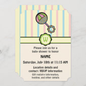Gewoon Sweet Rattle Baby shower Uitnodiging (Voorkant / Achterkant)