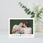 Gewoon Sweet Wedding Dank u Foto Briefkaart (Staand voorkant)