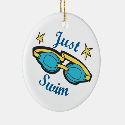 Gewoon Swim Keramisch Ornament (Rechts)