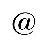 Gewoon Symbolen / Iconen - AT SIGN + ideeën Rubberstempel (Afrduk)