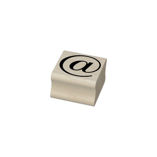 Gewoon Symbolen / Iconen - AT SIGN + ideeën Rubberstempel (Stempel)