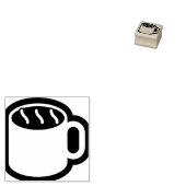 Gewoon Symbolen / Iconen - Koffie Mok + ideeën Rubberstempel (Gestempeld)