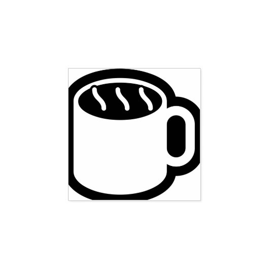 Gewoon Symbolen / Iconen - Koffie Mok + ideeën Rubberstempel (Afrduk)