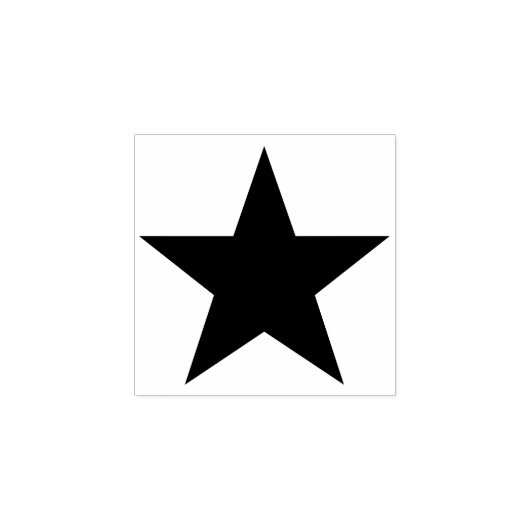 Gewoon Symbolen / Iconen - STAR full + ideeën Rubberstempel (Afrduk)