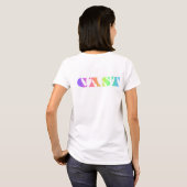 Gewoon T-shirt voor dames in de nacht van de nacht (Achterkant volledig)