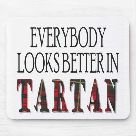 gewoon tartan muismat (Voorkant)