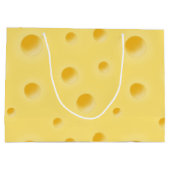 Gewoon te Cheesy! Aangepaste Zwitserse kaas groot Cadeauzakje (Achterkant)