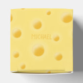 Gewoon te Cheesy! Zwitserse kaas - Gepersonaliseer Bedankdoosjes (Bovenkant)