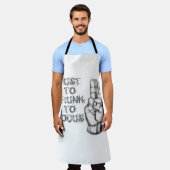 Gewoon te drink om te focussen, grappig citaat schort (Gedragen)