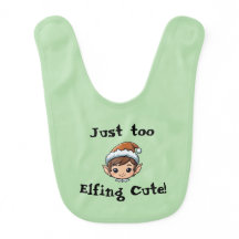 Gewoon te Schattige Elfen! Baby Boy Bib