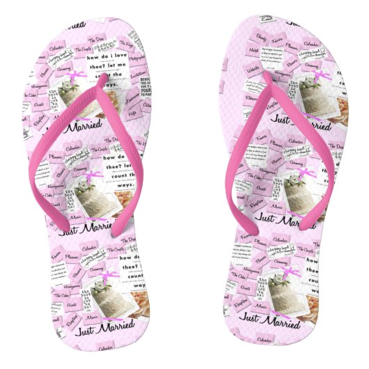 Gewoon Teenslippers met gehuwde roze en witte huwe (Voetbed)