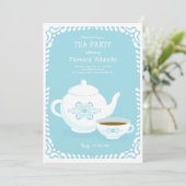 Gewoon thee uitnodiging (Staand voorkant)