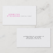 Gewoon tijdelijk roze wit schoon Visitekaartje (Voorkant / Achterkant)