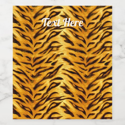 Gewoon Tijger Wijn Etiket (Enkel label)