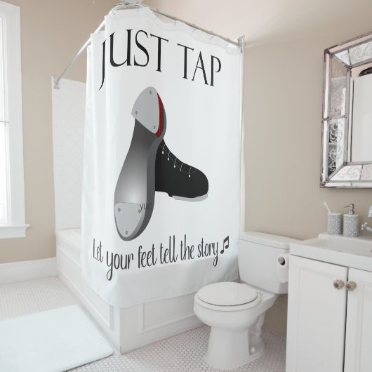 Gewoon tikken douchegordijn (In situ)