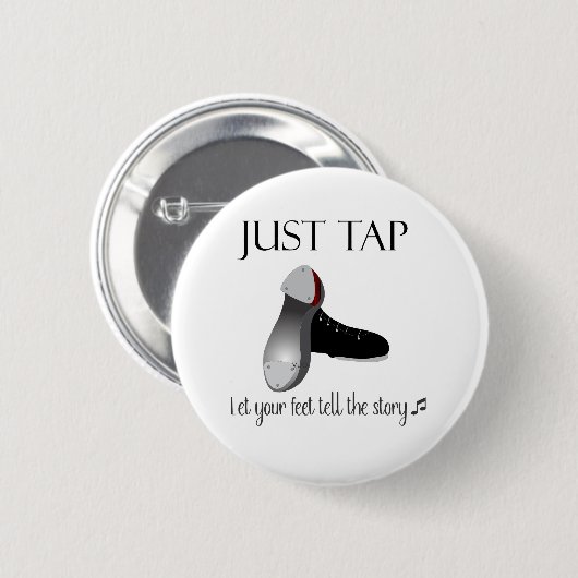 Gewoon tikken ronde button 5,7 cm (Voorkant /achterkant)