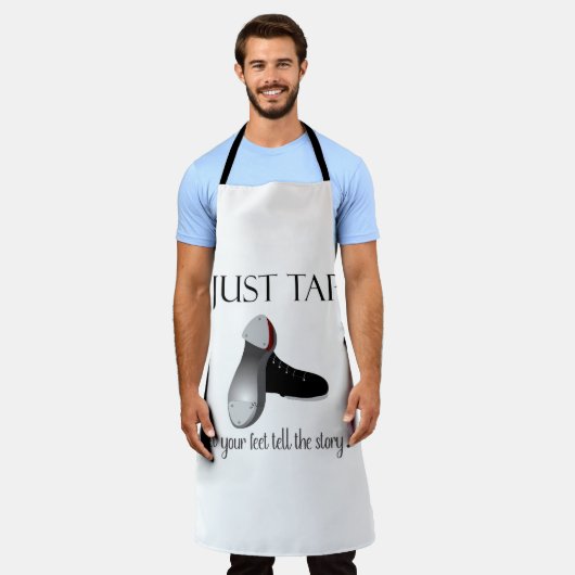 Gewoon tikken schort (Gedragen)