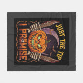 Gewoon Tip Premise Halloween Pompoen Bloederige Me Fleece Deken (Voorkant (Horizontaal))