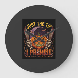 Gewoon Tip Premise Halloween Pompoen Bloederige Me Grote Klok