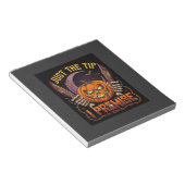 Gewoon Tip Premise Halloween Pompoen Bloederige Me Notitieblok (Schuin)