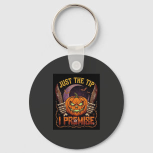 Gewoon Tip Premise Halloween Pompoen Bloederige Me Sleutelhanger