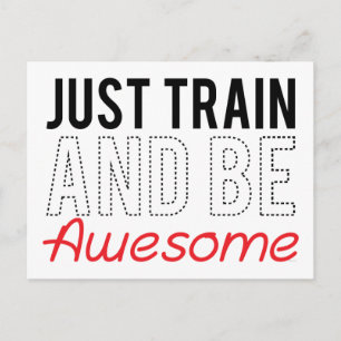 Gewoon trainen en Geweldige zijn Briefkaart