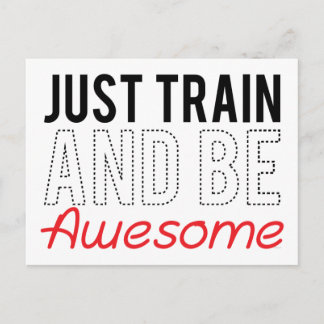 Gewoon trainen en Geweldige zijn Briefkaart