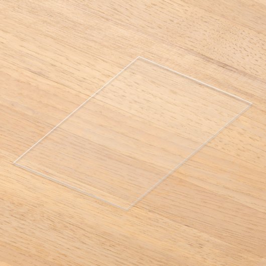 Gewoon transparant 5" x 7" leeg Afstuderen Acryl Uitnodigingen (Laagn)