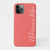 Gewoon Trendy Personalized Coral Case-Mate iPhone Case (Achterkant)