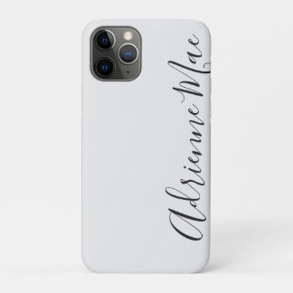 Gewoon Trendy Personalized White Silver Case-Mate iPhone Case