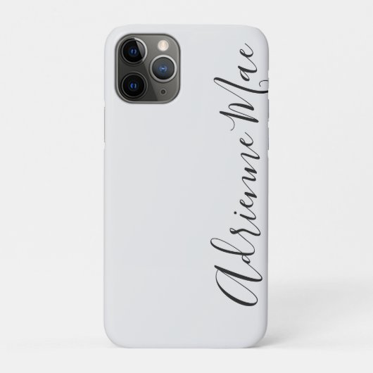 Gewoon Trendy Personalized White Silver Case-Mate iPhone Case (Achterkant)