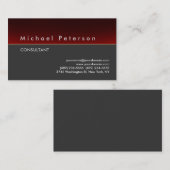 Gewoon Trendy Red Gray Modern Visitekaartje (Voorkant / Achterkant)