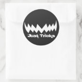 Gewoon Tricks Evil Smile Halloween Ronde Sticker (Tas)
