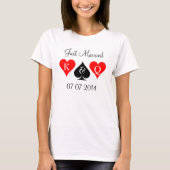 Gewoon trouwen met shirt in Las Vegas met datum (Voorkant)