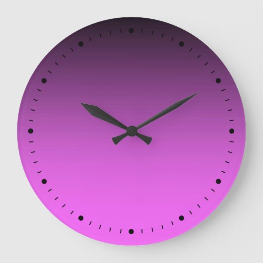 Gewoon tweetone roze grote klok (Voorkant)