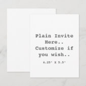 Gewoon uitnodigen... kaart (Voorkant / Achterkant)