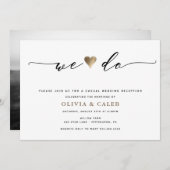Gewoon uitnodiging voor huwelijksweddenschappen (Voorkant / Achterkant)