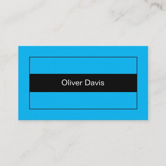 Gewoon ultiem blauw Visitekaartje (Voorkant)