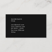 Gewoon ultiem Oranje Visitekaartje (Achterkant)