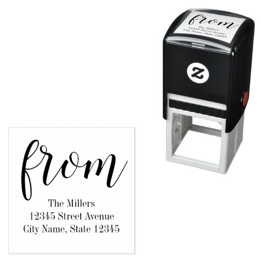 Gewoon van gepersonaliseerde rubberen stempel (In situ)