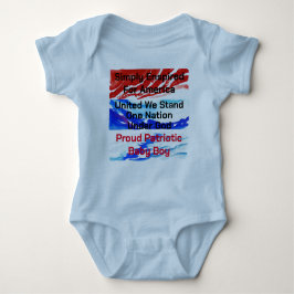 Gewoon verenigd, we staan voor één natie romper