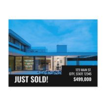 Gewoon verkocht - Black Modern - Briefkaart