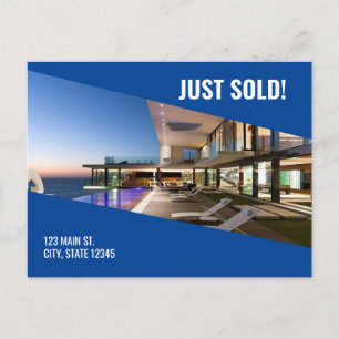 Gewoon verkocht Briefkaart - Blue Metro