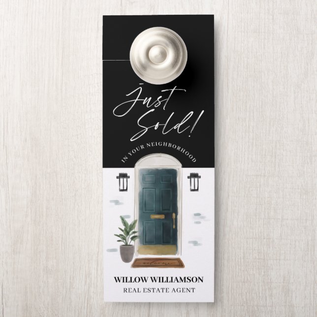 Gewoon verkocht de groene deur van de Waterverf va Deurhanger (Op knop)