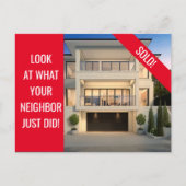 Gewoon verkocht - Fun Briefkaart - Rood (Voorkant)