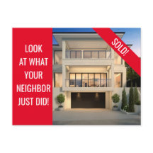 Gewoon verkocht - Fun Briefkaart - Rood