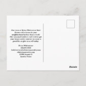 Gewoon verkocht huis voor onroerend goed Aangepast Briefkaart (Achterkant)
